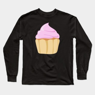 Pink cream cupcake Long Sleeve T-Shirt